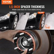 1.5" 6"x5.5" Wheel Spacers Wheel Adapters 6 Lug Forged Spacer 4 PCS Black V952-LSSFLP15YC6XNE9HPV0