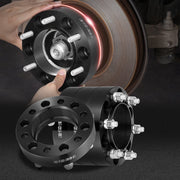 1.5" 6"x5.5" Wheel Spacers Wheel Adapters 6 Lug Forged Spacer 4 PCS Black V952-LSSFLP15YC6XNE9HPV0