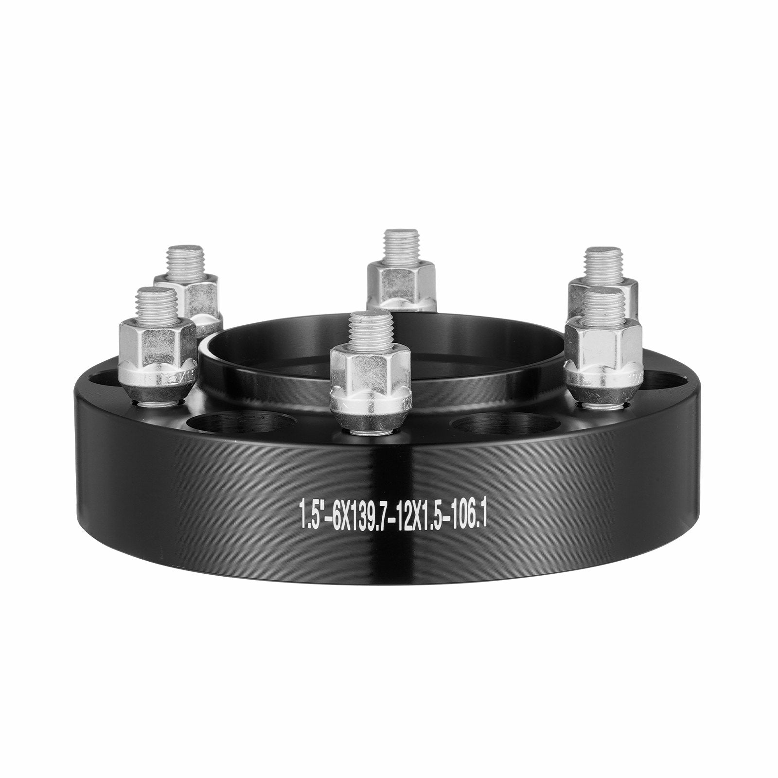 1.5" 6"x5.5" Wheel Spacers Wheel Adapters 6 Lug Forged Spacer 4 PCS Black V952-LSSFLP15YC6XNE9HPV0