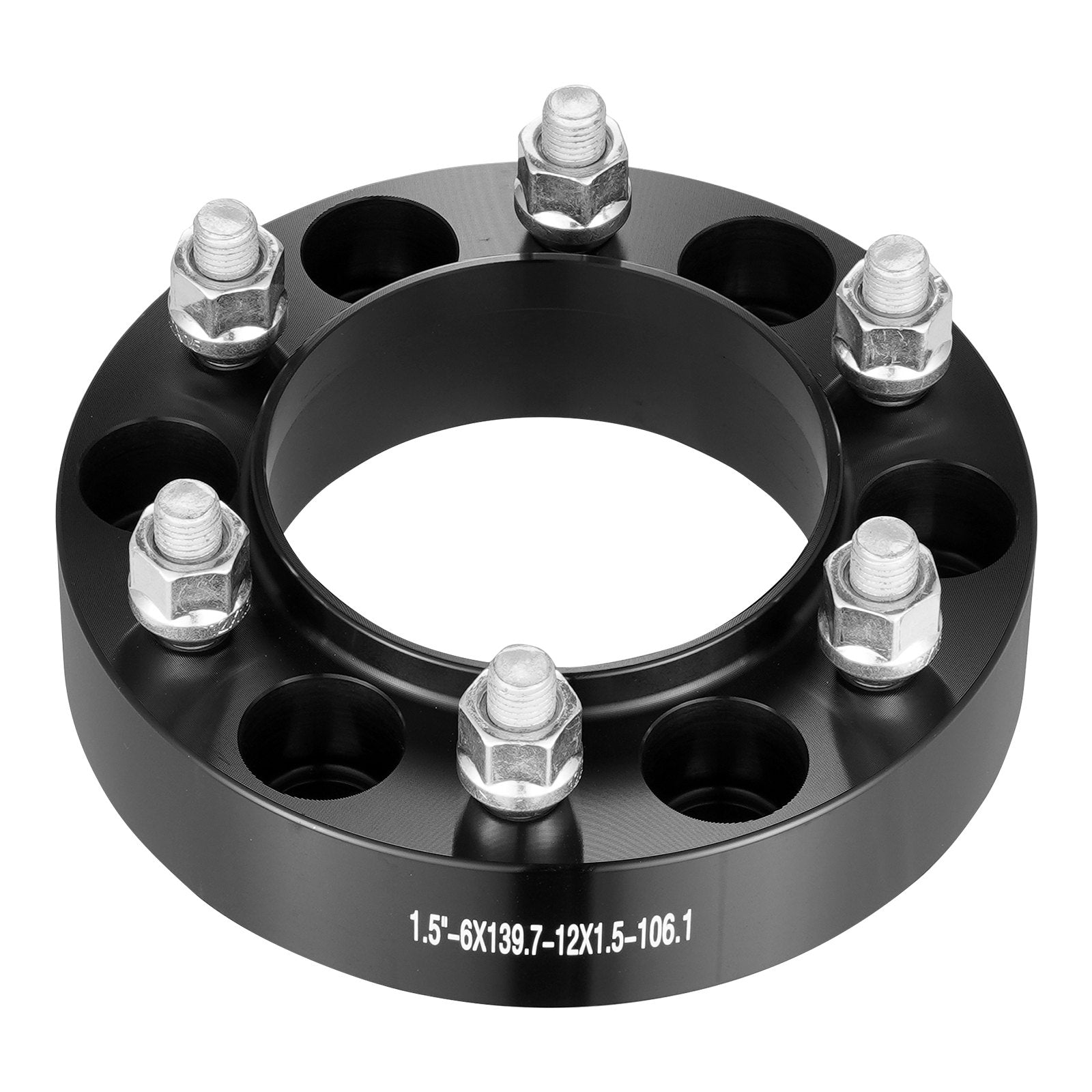 1.5" 6"x5.5" Wheel Spacers Wheel Adapters 6 Lug Forged Spacer 4 PCS Black V952-LSSFLP15YC6XNE9HPV0