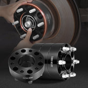 2" 6"x5.5" Wheel Spacers Wheel Adapters 6 Lug Forged Spacer 4 PCS Black V952-LSSFLP2YC6X57ERXKV0