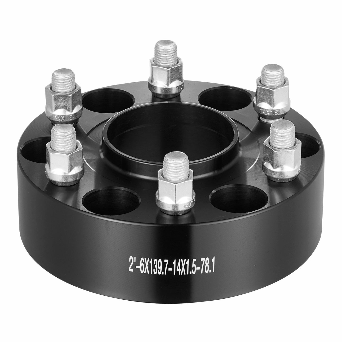 2" 6"x5.5" Wheel Spacers Wheel Adapters 6 Lug Forged Spacer 4 PCS Black V952-LSSFLP2YC6X57ERXKV0
