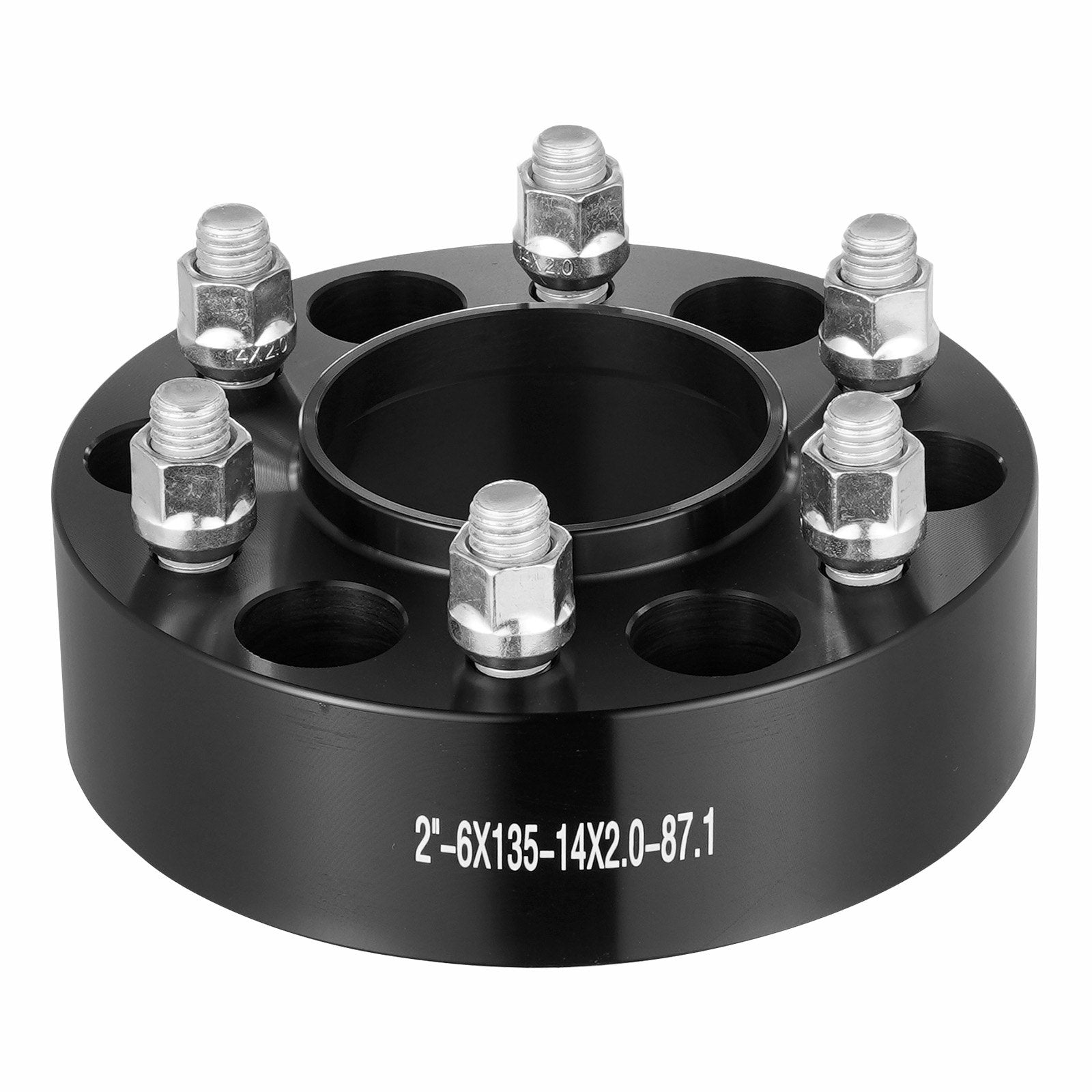 2" 6"x5.3" Wheel Spacers Wheel Adapters 6 Lug Forged Spacer 4 PCS Black V952-LSSFLP2YC6X5CPXDCV0
