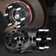 2" 6"x5.5" Wheel Spacers Wheel Adapters 6 Lug Forged Spacer 4 PCS Black V952-LSSFLP2YC6X5L87F5V0
