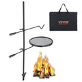 Swivel Campfire Grill Heavy Duty Steel Open Fire Cooking Grate Adjustable V952-LSYYKJDGL1414CJXOV0