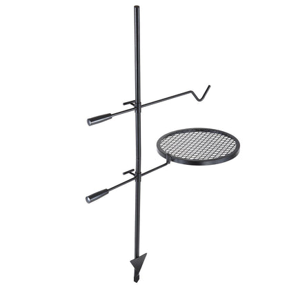 Swivel Campfire Grill Heavy Duty Steel Open Fire Cooking Grate Adjustable V952-LSYYKJDGL1414CJXOV0