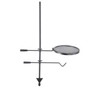 Swivel Campfire Grill Heavy Duty Steel Open Fire Cooking Grate Adjustable V952-LSYYKJDGL1414CJXOV0
