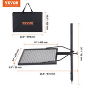 Swivel Campfire Grill, Fire Pit Grill Grate over Fire Pits, Heavy Duty Steel Grill Grates, 360 degrees V952-LSYYKJDGL1616U3A5V0