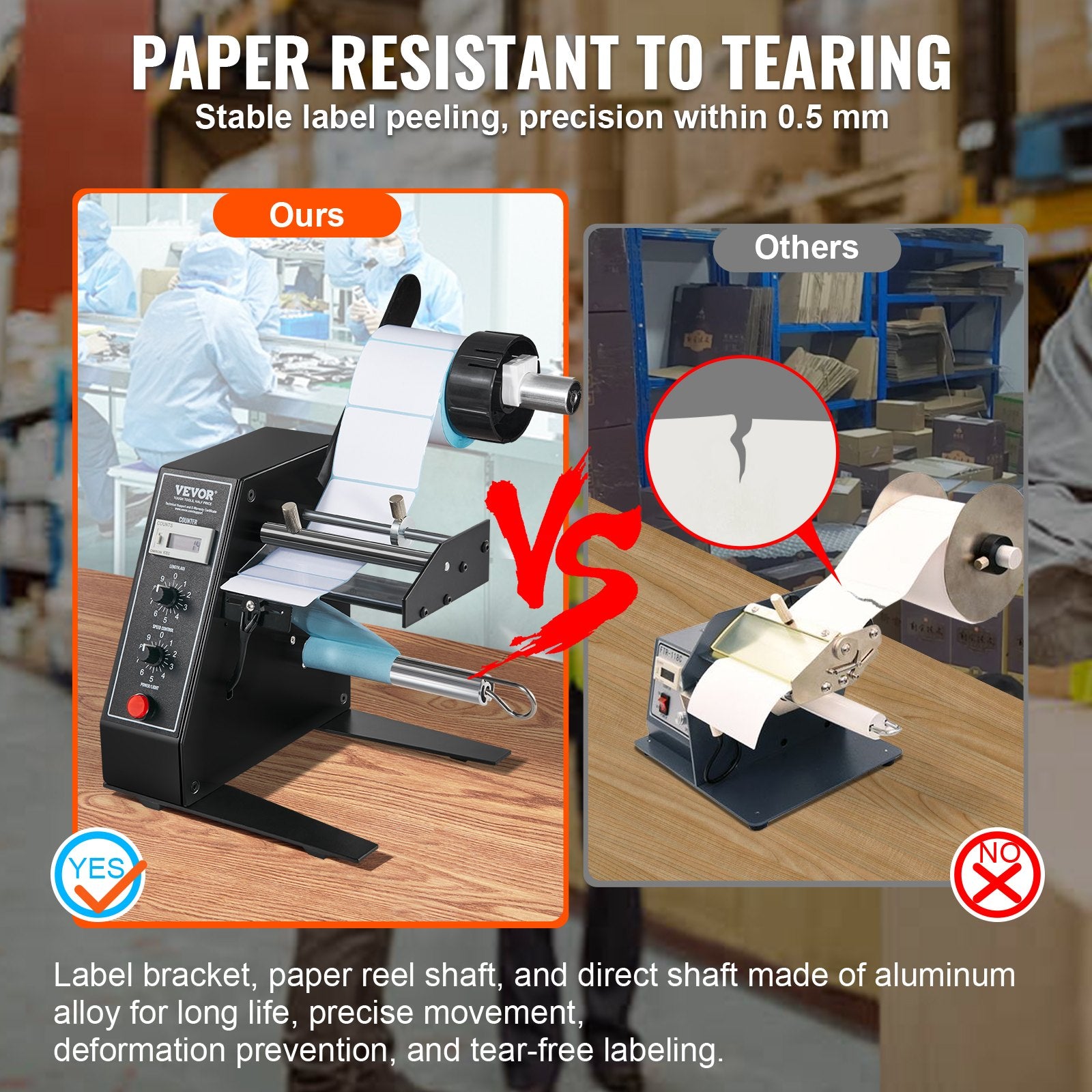 Automatic Label Dispenser, Width 15-125 mm, Length 3-150 mm, Automatic Label Stripper Label Separating V952-LSZDTBFPJHSX0ZZKNV3