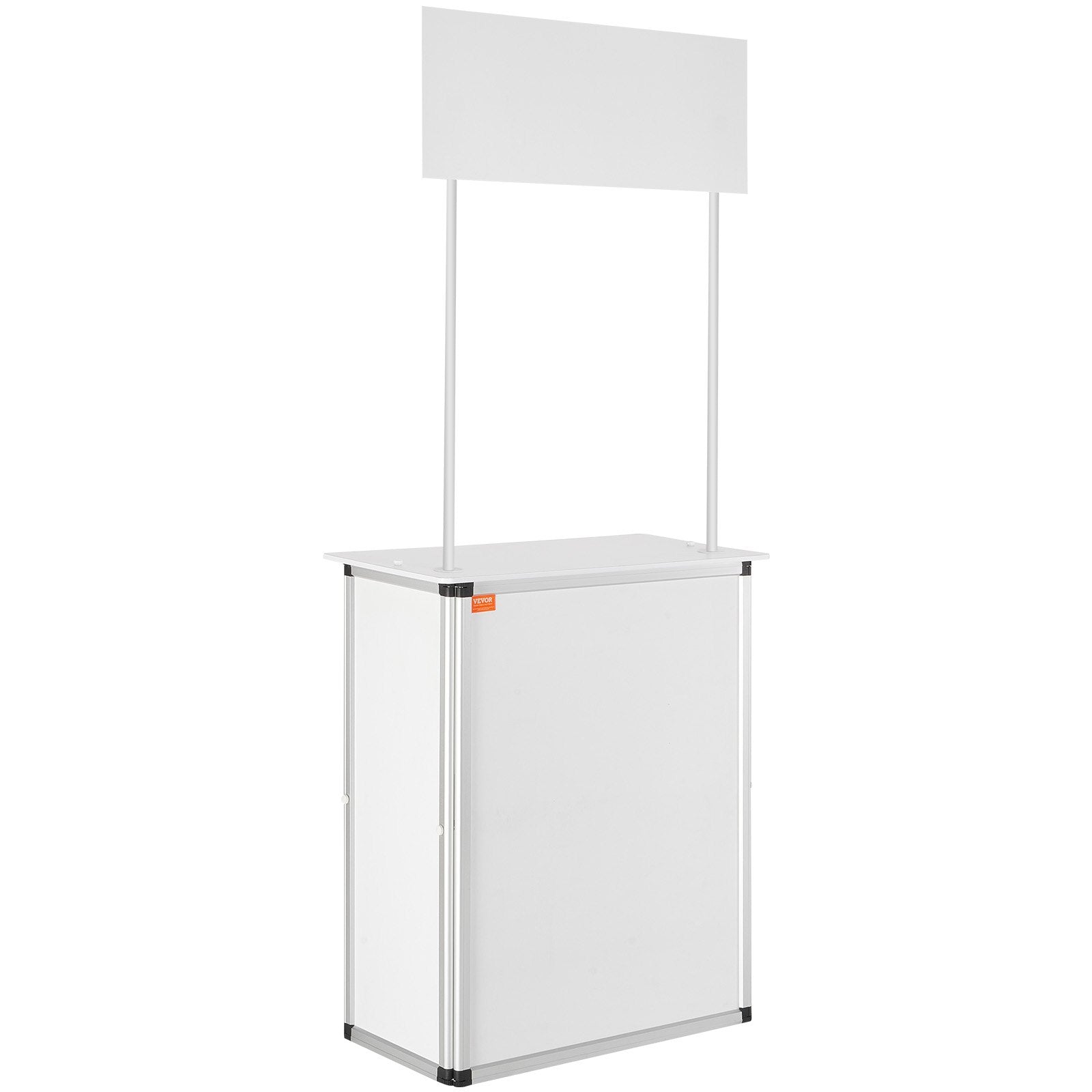 Portable Tradeshow Podium Table, 785 x 380 x 1815 mm, Display Exhibition Counter Stand Booth Fair with Wall, V952-LSZST20DCSHFJDPZYV0