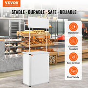Portable Tradeshow Podium Table, 785 x 380 x 1815 mm, Display Exhibition Counter Stand Booth Fair with Wall, V952-LSZST20DCSHFJDPZYV0