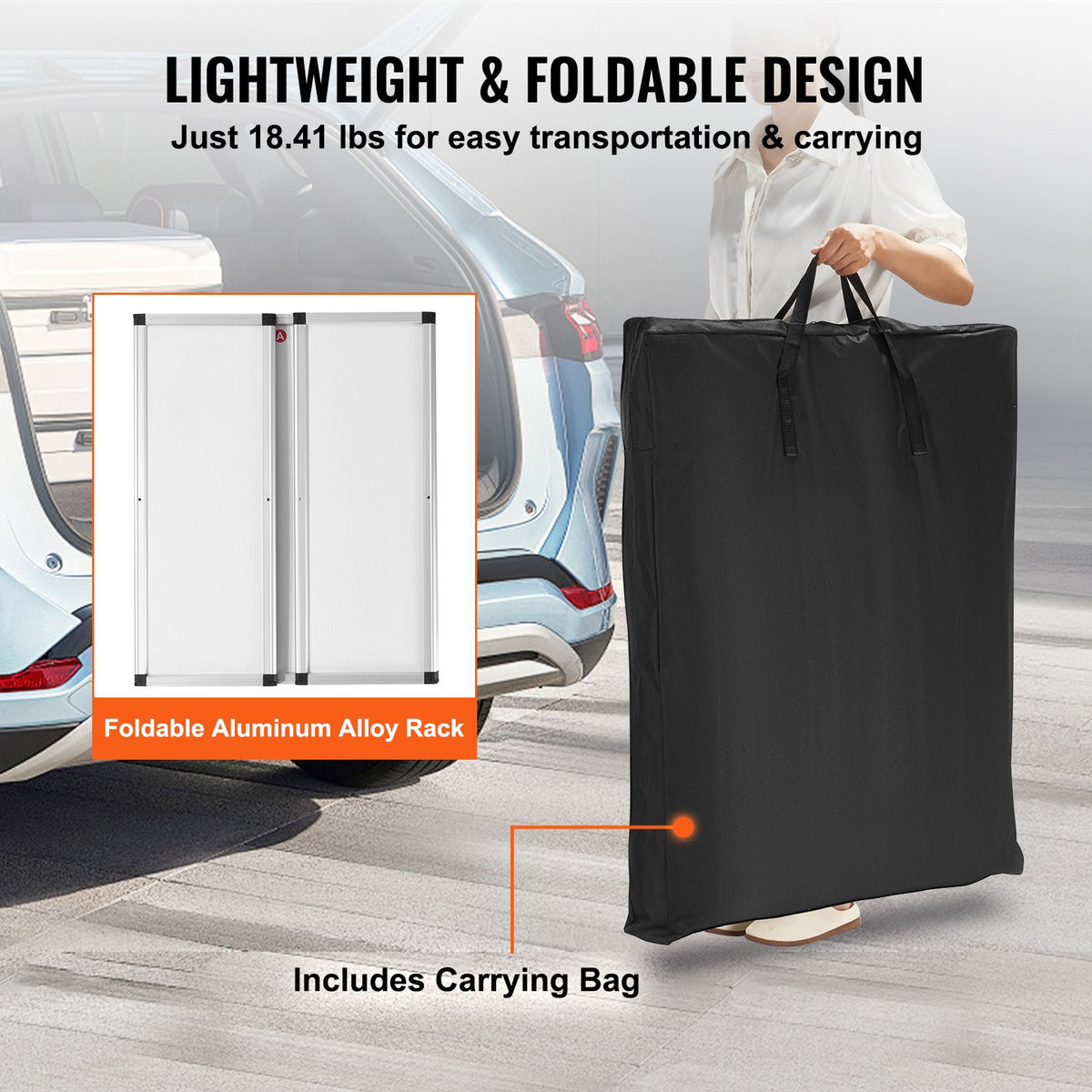 Portable Tradeshow Podium Table, 785 x 380 x 1815 mm, Display Exhibition Counter Stand Booth Fair with Wall, V952-LSZST20DCSHFJDPZYV0