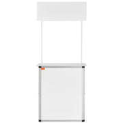 Portable Tradeshow Podium Table, 785 x 380 x 1815 mm, Display Exhibition Counter Stand Booth Fair with Wall, V952-LSZST20DCSHFJDPZYV0