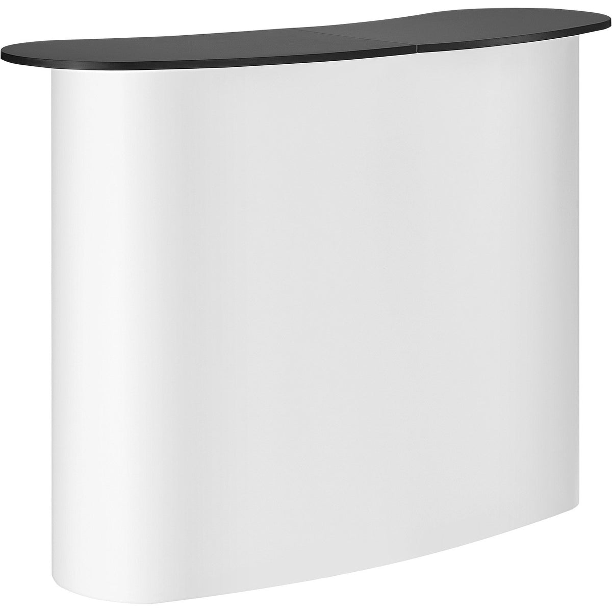 Portable Tradeshow Podium Table, 1300 x 465 x 950 mm, Display Exhibition Counter Stand Booth Fair with Wall, V952-LSZST20DCSLWFTXVPV0