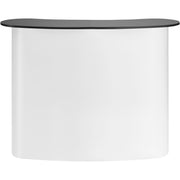Portable Tradeshow Podium Table, 1300 x 465 x 950 mm, Display Exhibition Counter Stand Booth Fair with Wall, V952-LSZST20DCSLWFTXVPV0