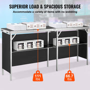 Extra Long Folding Portable Bar Table - Tradeshow Podium Table for Indoor V952-LSZST20ZDSZJFECDIV0