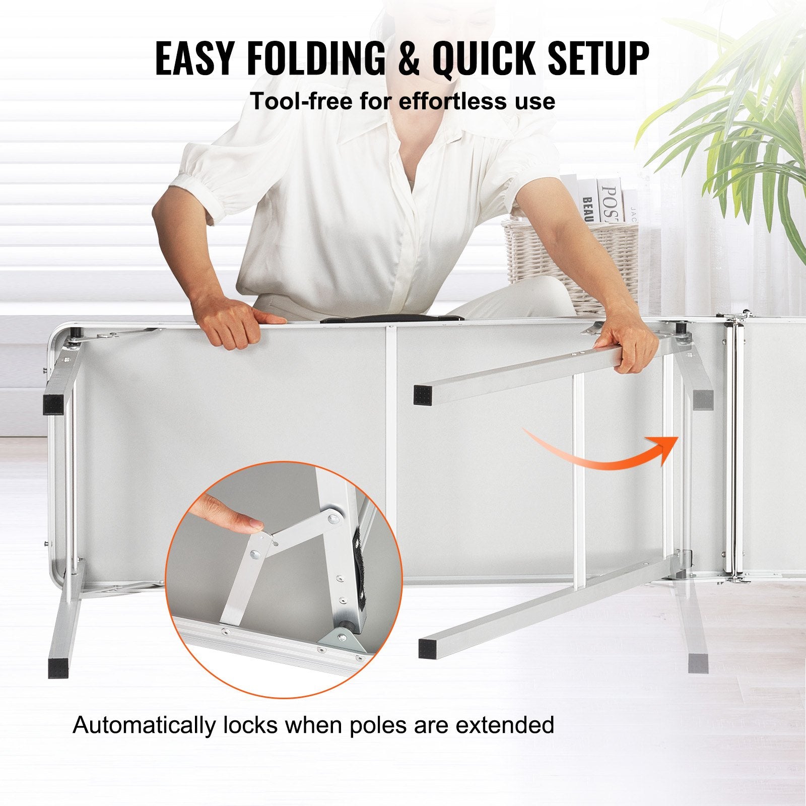 Extra Long Folding Portable Bar Table - Tradeshow Podium Table for Indoor V952-LSZST20ZDSZJFECDIV0