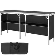 Extra Long Folding Portable Bar Table - Tradeshow Podium Table for Indoor V952-LSZST20ZDSZJFECDIV0