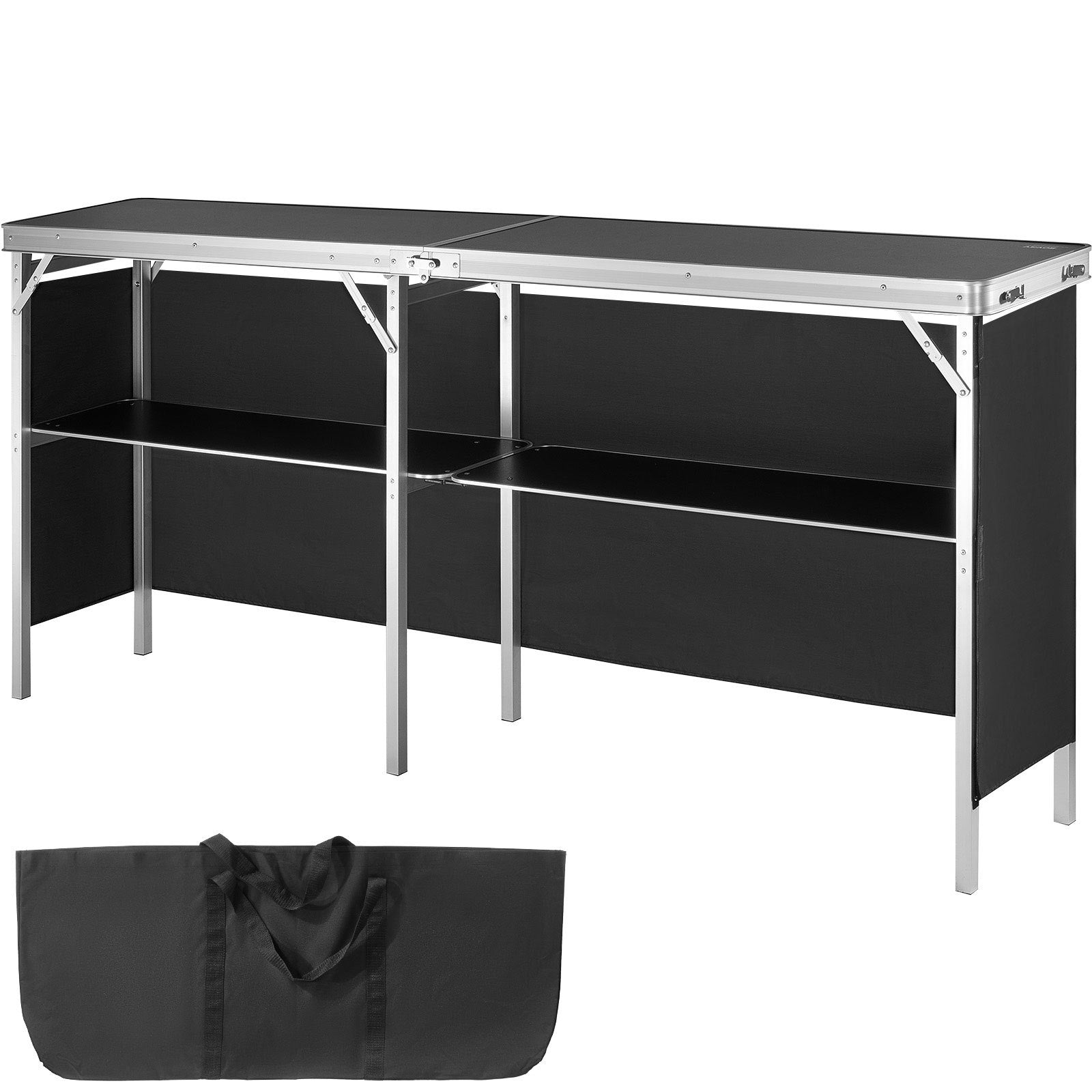 Extra Long Folding Portable Bar Table - Tradeshow Podium Table for Indoor V952-LSZST20ZDSZJFECDIV0