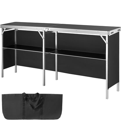 Extra Long Folding Portable Bar Table - Tradeshow Podium Table for Indoor V952-LSZST20ZDSZJFECDIV0