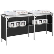 Extra Long Folding Portable Bar Table - Tradeshow Podium Table for Indoor V952-LSZST20ZDSZJFECDIV0