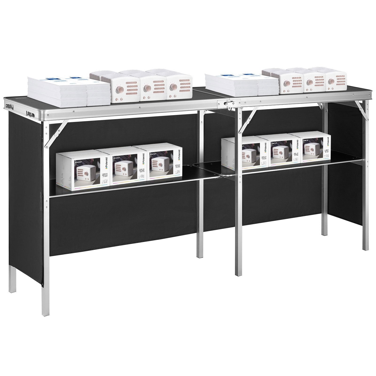 Extra Long Folding Portable Bar Table - Tradeshow Podium Table for Indoor V952-LSZST20ZDSZJFECDIV0