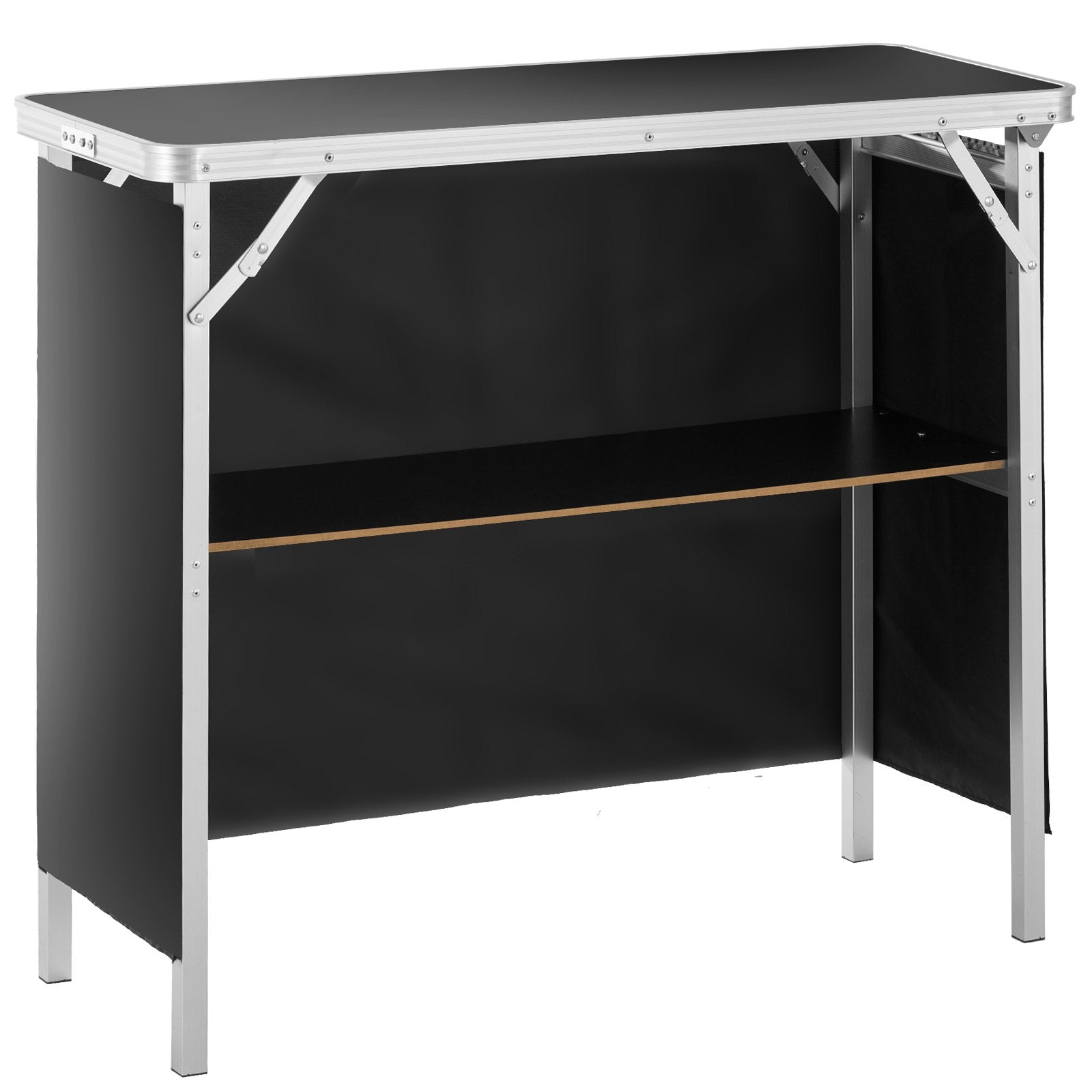 Folding Portable Bar Table, Tradeshow Podium Table for Indoor, Outdoor, Party, Picnic, Exhibition, Includes V952-LSZST20ZDSZJN1VEHV0