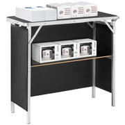 Folding Portable Bar Table, Tradeshow Podium Table for Indoor, Outdoor, Party, Picnic, Exhibition, Includes V952-LSZST20ZDSZJN1VEHV0