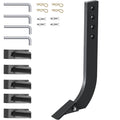 Box Blade Shank, 46.4cm Scarifier Shank, 4 Holes Box Scraper Shank, Ripper Shank with Removable Tapered Teeth and Pins, Adjustable Shanks Assembly for Replacement, Digging, Plowing, 4PCS