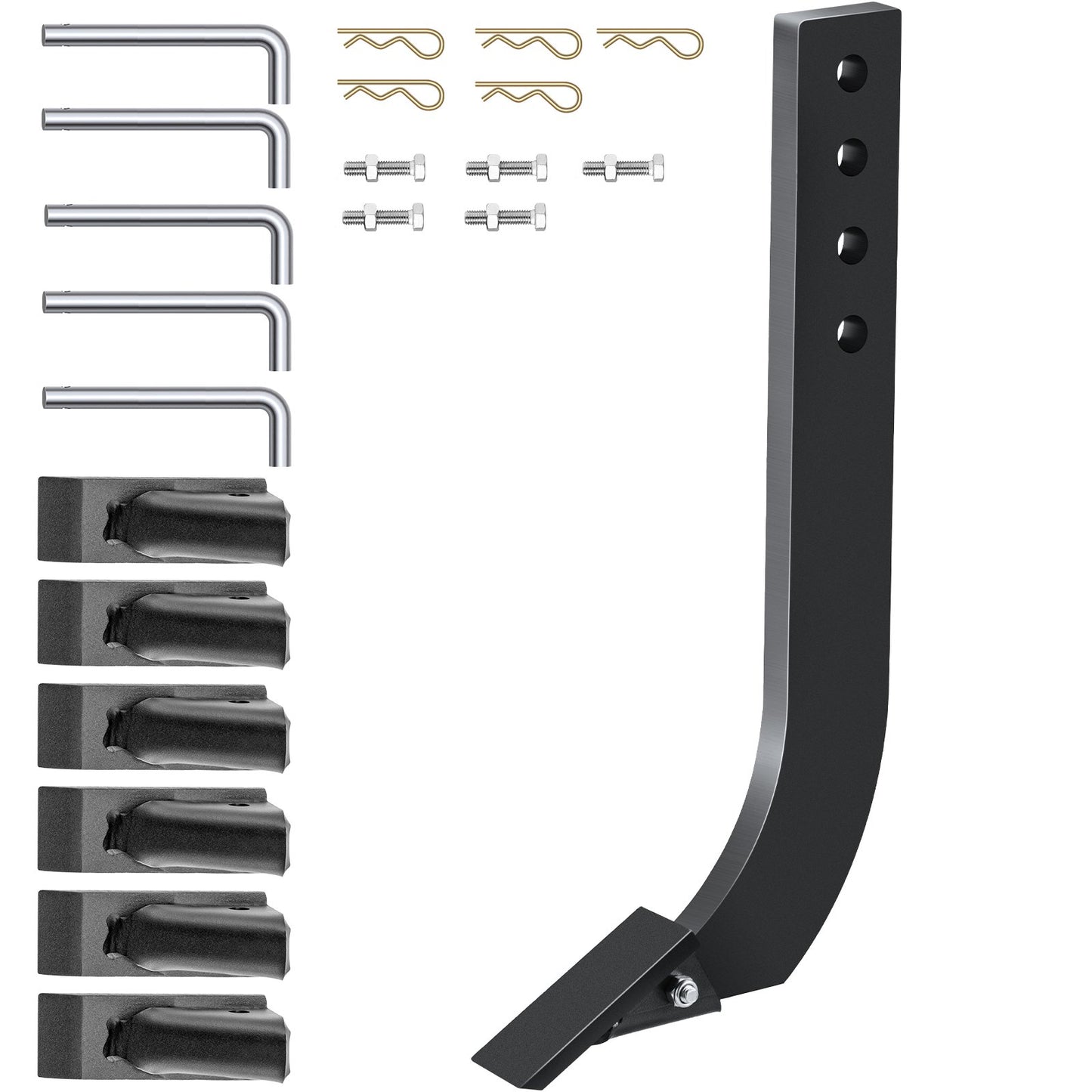 Box Blade Shank, 46.4cm Scarifier Shank, 4 Holes Box Scraper Shank, Ripper Shank with Removable Tapered Teeth V952-LT4KHS5ZZ00000001V0