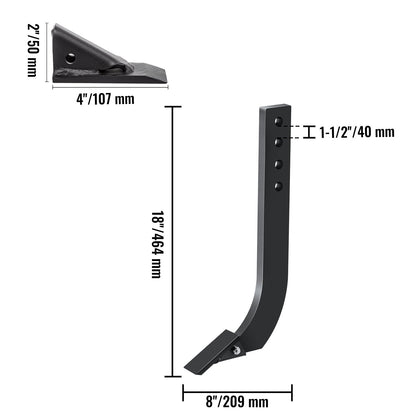 Box Blade Shank, 46.6 cm Scarifier Shank, 4 Holes Box Scraper Shank, Ripper Shank with Removable Tapered V952-LT4KHS6ZZ00000001V0
