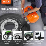 Tire Bead Seater, 5 Gal/19L Air Tire Bead Blaster with Pressure Gauge & Handle, 145 PSI Seating Tool Inflator V952-LTB5GAL145PSI1HJXV0