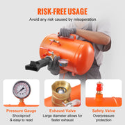 Tire Bead Seater, 5 Gal/19L Air Tire Bead Blaster with Pressure Gauge & Handle, 145 PSI Seating Tool Inflator V952-LTB5GAL145PSI1HJXV0