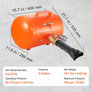 Tire Bead Seater, 5 Gal/19L Air Tire Bead Blaster with Pressure Gauge & Handle, 145 PSI Seating Tool Inflator V952-LTB5GAL145PSI1HJXV0