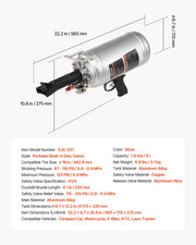 Portable Tire Bead Seater, 1.6 Gal / 6 L Air Bead Blaster, Handheld Tire Inflator Tool, 87-116 PSI Operating V952-LTBCQXBXS6LYYTCZ8001V0