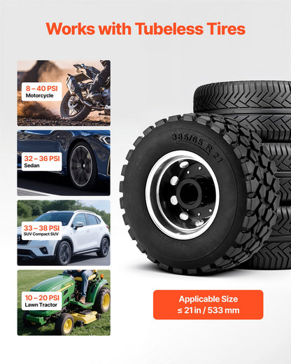 Portable Tire Bead Seater, 2.1 Gal / 8 L Air Bead Blaster, Handheld Tire Inflator Tool, 87-116 PSI Operating V952-LTBCQXBXS8LHEII7F001V0