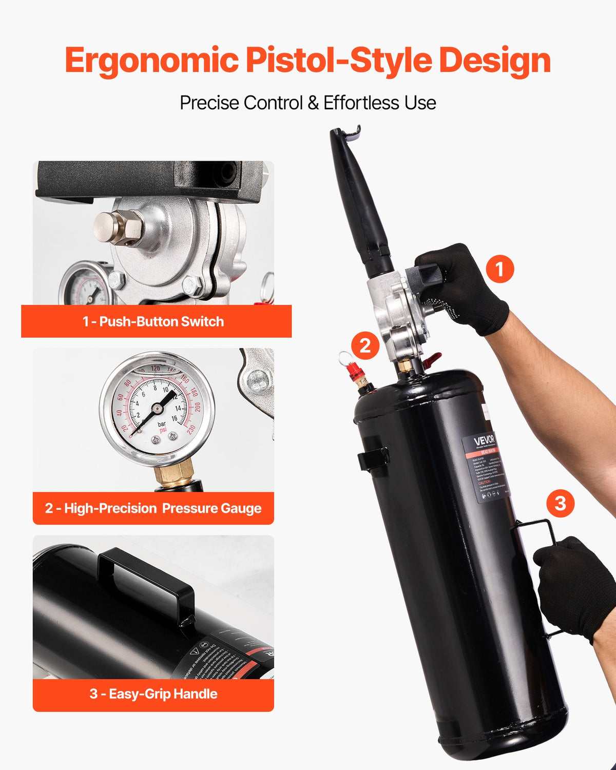 Portable Tire Bead Seater, 2.1 Gal / 8 L Air Bead Blaster, Handheld Tire Inflator Tool, 87-116 PSI Operating V952-LTBCQXBXS8LHEII7F001V0