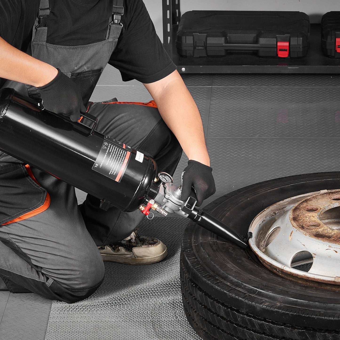 Portable Tire Bead Seater, 2.1 Gal / 8 L Air Bead Blaster, Handheld Tire Inflator Tool, 87-116 PSI Operating V952-LTBCQXBXS8LHEII7F001V0