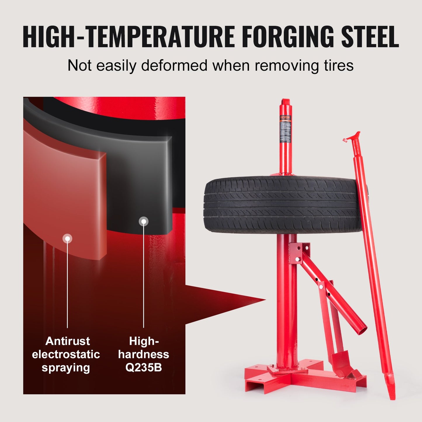 Manual Tire Changer, Portable Hand Bead Breaker Mounting Tool for 203 - 406 mm Tires, Compatible with Car V952-LTCZJZGSHSKRERD9OV0