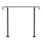 Handrails for Outdoor Steps, Fit 1-3 Steps Wrought Iron Handrail, Outdoor Stair Railing, Adjustable Front V952-LTFS1.2MLZFS00001V0