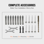 Handrails for Outdoor Steps, Fit 1-3 Steps Wrought Iron Handrail, Outdoor Stair Railing, Adjustable Front V952-LTFS1.2MLZFS00001V0