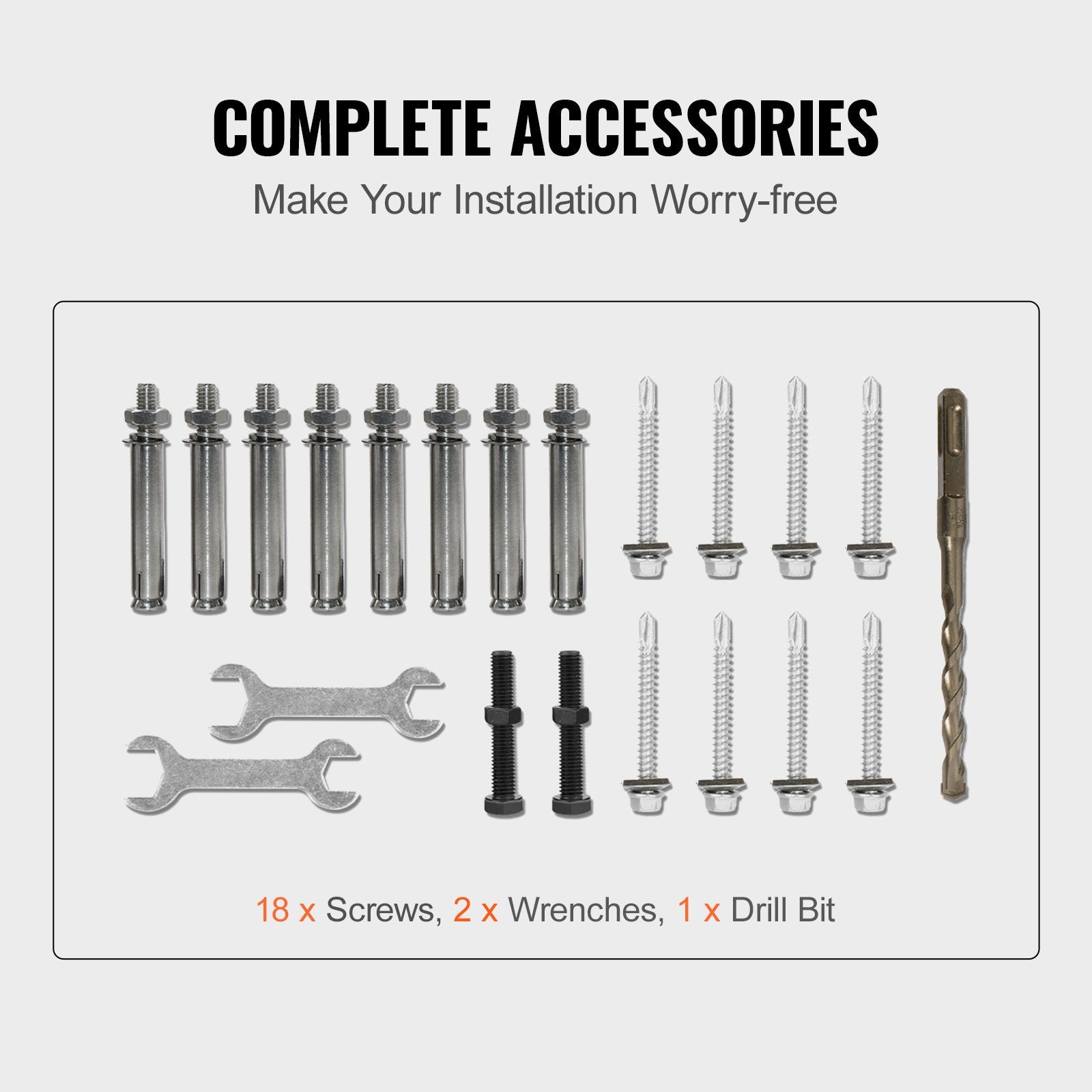 Handrails for Outdoor Steps, Fit 1-3 Steps Wrought Iron Handrail, Outdoor Stair Railing, Adjustable Front V952-LTFS1.2MLZFS00001V0