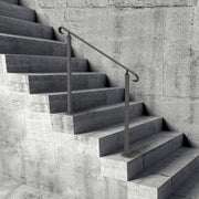 Handrails for Outdoor Steps, Fit 1-3 Steps Wrought Iron Handrail, Outdoor Stair Railing, Adjustable Front V952-LTFS1.2MLZFS00001V0