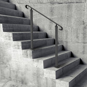 Handrails for Outdoor Steps, Fit 1-3 Steps Outdoor Stair Railing, Wrought Iron Handrail, Adjustable Front V952-LTFS1MLZFS0000001V0