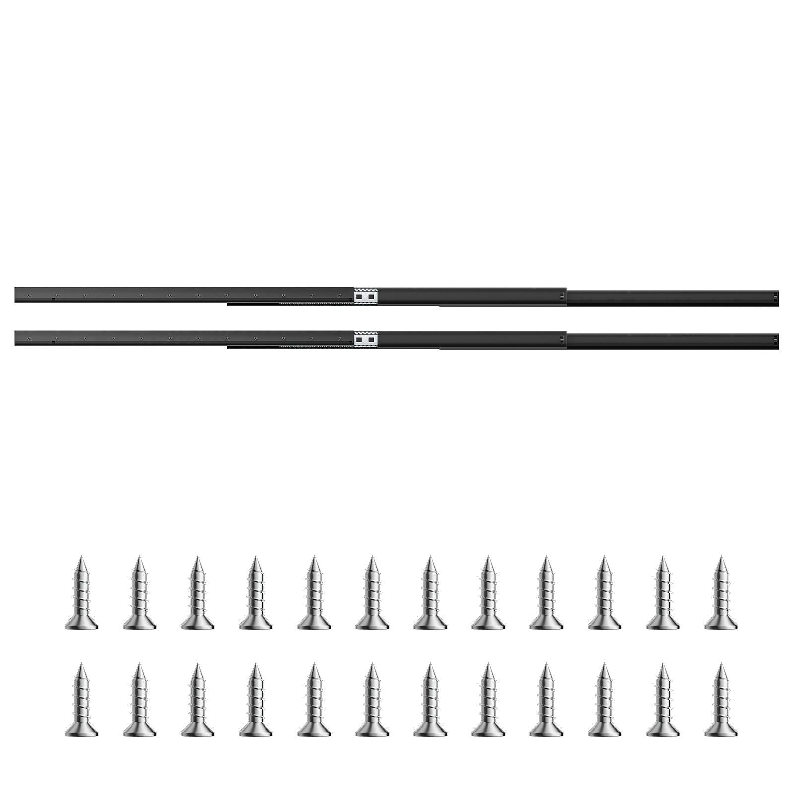 Undermount Drawer Slides, 40 inch, Full Extension Ball Bearing Under Stair Cabinet Rails, 260 LB Load V952-LTJHG40YC2601UNLGV0
