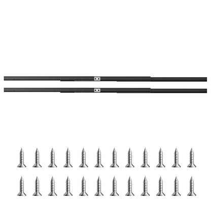 Undermount Drawer Slides, 40 inch, Full Extension Ball Bearing Under Stair Cabinet Rails, 260 LB Load V952-LTJHG40YC2601UNLGV0
