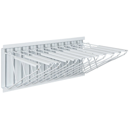 Wall Mount Blueprint Storage Rack Blueprint Holder with 12 Pivot Brackets V952-LTJJS12CBGS0O6TS3V0