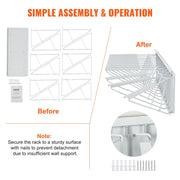 Wall Mount Blueprint Storage Rack Blueprint Holder with 12 Pivot Brackets V952-LTJJS12CBGS0O6TS3V0