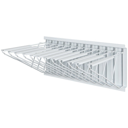 Wall Mount Blueprint Storage Rack Blueprint Holder with 12 Pivot Brackets V952-LTJJS12CBGS0O6TS3V0