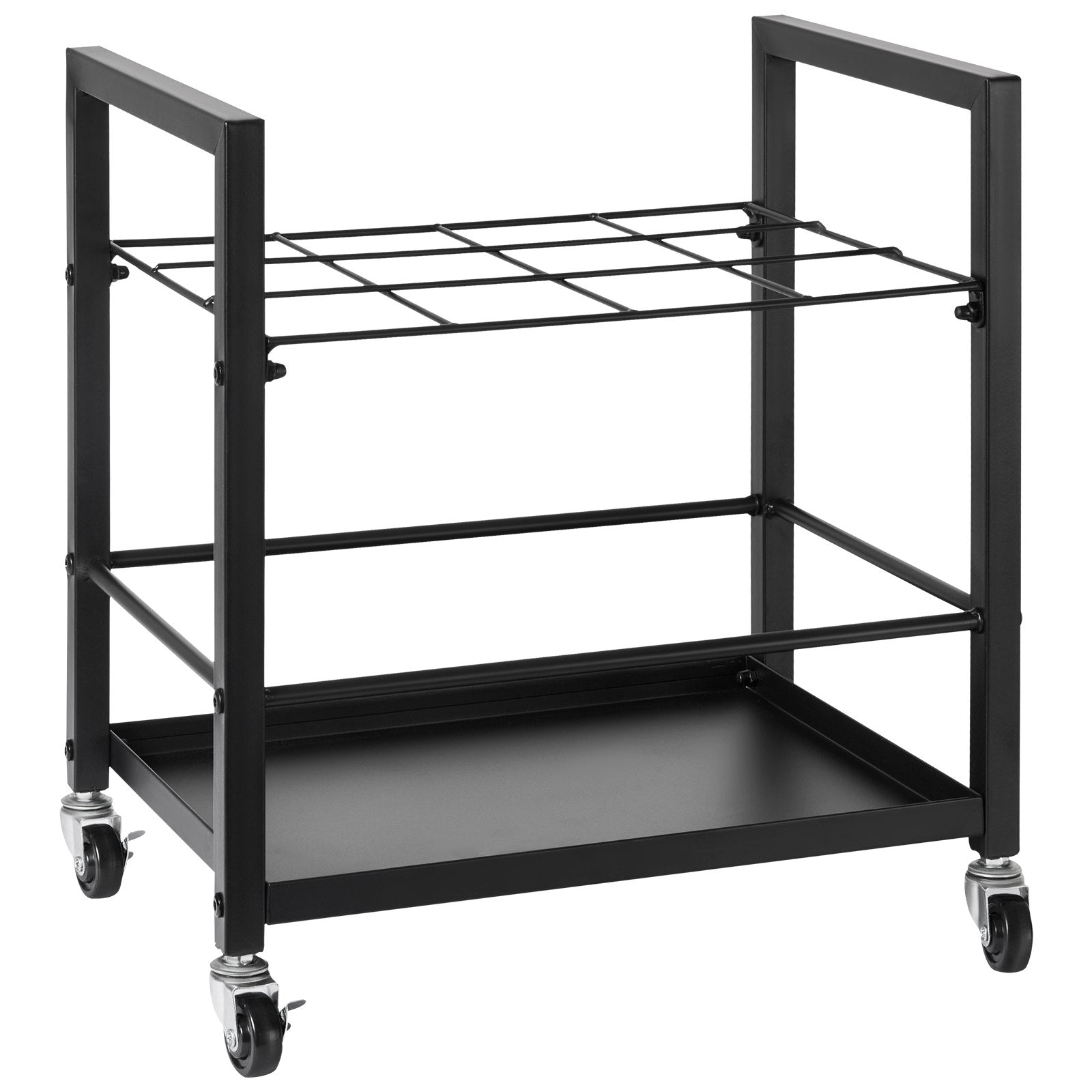 Blueprint Storage Rack, 12 Slots Blueprint Holder with Wheels, Mobile Metal Blueprint Storage Cart for Map V952-LTJJS12CLDS050UB8V0